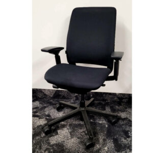 Steelcase Amia, black frame with black fabric