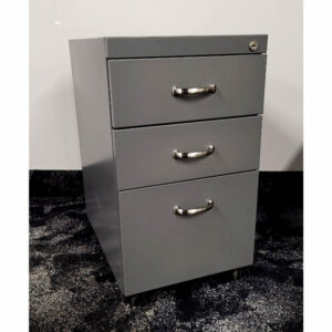 Steelcase box, box, file mobile pedestal, dark grey