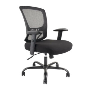 Icon Office Environments Aero Big and Tall Task Chair Thick, padded stain resistant upholstered seat cushion, built-in lumbar support, padded arm rests and heavy duty, oversize carpet casters. For persons of larger proportions, up to 350 lbs.