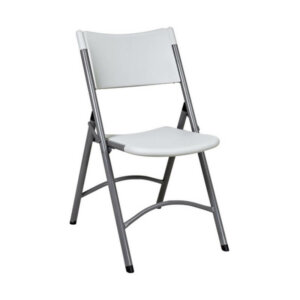 Office Star Products Resin Folding Chair Durable construction and resilient resin ensure these OSP Folding Resin Chairs are at home indoors or outdoor Long-lasting resin cleans effortlessly Powder-coated tubular metal frame Legs stay in place for a secure seat Chairs fold away for easy storage Lightweight sleek design meets all BIFMA/MTL standards