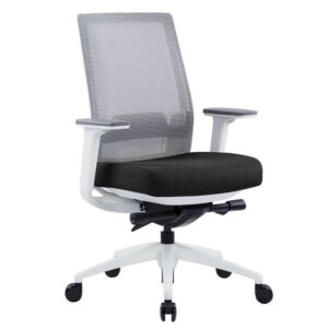 icon q2 grey mesh back with black fabric seat
