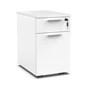 Workspace48 Mobile Box File Pedestal Overall: 20.5″h x 12″w x 18″d Studio White with Arctic White