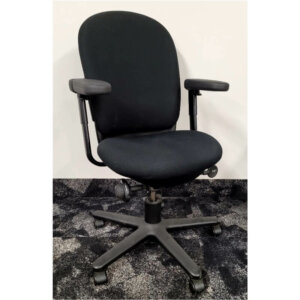 Steelcase drive task chair, black frame with black fabric