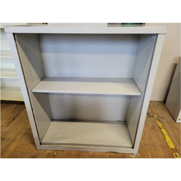 Metal Storage Shelf 28"h, 36"w x 15"d x 28"h, One adjustable shelf, Leveling glides
