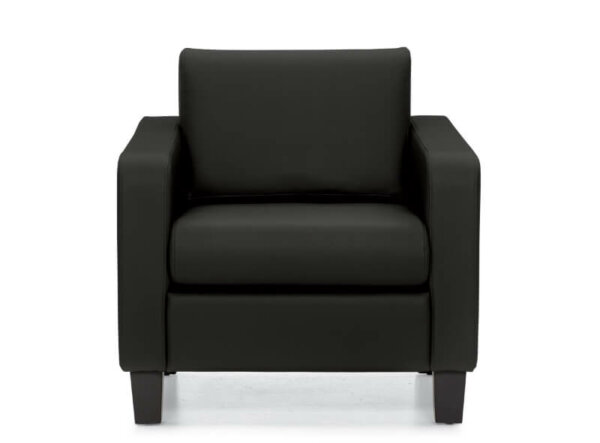 Suburb Lounge Chair Overall Dimensions: 30.25"W x 32.75"D x 31.5"H Canadian made sofa series Thick, plush cushions are reversible and removable Standard with tapered Black wood legs Arms taper forward and feature a radius end Compliant with the emissions guidelines set by the GREENGUARD Environmental Institute