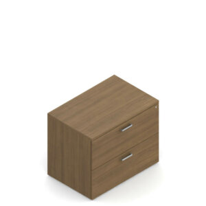 Ionic 36" x 24"D Two Drawer Lateral File with Top Available to order with 48 hr lead time (Asian Night & Winter Cherry laminate only). Other laminate finishes available with longer lead time
