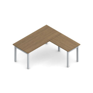 "L" Shape Desk - 66"W x 66"D x 29"H overall Available to order with 48 hr lead time (Asian Night & Winter Cherry laminate only). Other laminate finishes are available with longer lead time