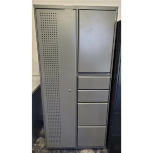 Steelcase Combination Storage/Wardrobe Unit  Box, box, file, file drawers One adjustable shelf garment hanging area