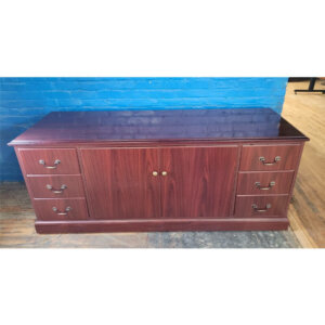 Credenza with Two Box/File drawers and Storage Cabinet Dimensions: 72"w x 24"d x 30"h Two sets of box/file drawers storage cabinet with doors 