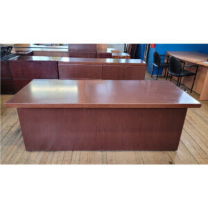 Knoll Desk Suite Main Desk: 72”w x 32”d x 28.5"h Credenza: 70”w x 24”d x 72”h Box. box, file pedestal File, file pedestal Two drawer 36" lateral file and cabinet with shelf in credenza