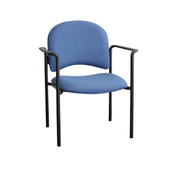 Horizon Coventry 210 Guest Armchair Grade 1 fabric (many other fabrics available) 4-legged round tube frame High-density BioFoam cushions Fixed, polypropylene armrests Stacks 8 high on the optional dolly Caster option Ganging clips optional