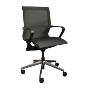 Horizon Activ A36 Mid-Back Chair Comfortable, cool mesh seat and backrest One-piece seat and back shell Aluminum base Black frame with aluminum accents Simple-Tilt mechanism with lock Tilt-tension adjustment Pneumatic seat height adjustment Fixed, closed-loop arms Dual wheel casters suitable for carpet or hard floors 2 year warranty