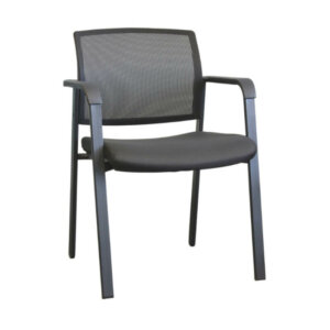 Horizon Activ A20 Guest Chair Standard black fabric (other options also available) Contoured backrest shaped to fit the contours of the body Breathable mesh fabric backrest 4-legged black metal base with non-marking glides Waterfall edge seat design Greenguard™ certified 2 year warranty