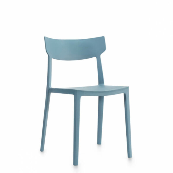 Kylie Multi-Purpose Stacking Chair Dimensions: 19"w x 20''d x 32''h Seat Height: 18" Weight: 9.5 lbs / 4.3 kg Lightweight multi-purpose stacking chairs. Durable and easy to clean reinforced polypropylene. Stackable up to 4 high on floor. Stackable up to 8 high on dolly Integrated non-slip glides. Shipped assembled (3 in a carton). Weight capacity for this series is 300 lbs. Limited Lifetime Warranty. Compliant with the emissions guidelines set by the GREENGUARD Environmental Institute.