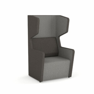 MotionOffice® Wing 1 Lounge Chair  Standard motion felt, milled wool blend textile Levelling glides Ganging mechanism secures pieces in desired layout Acoustic wings for privacy and a quiet environment