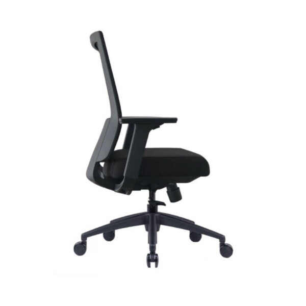 Icon Q1 Mesh Back Task Chair; Black Weight capacity: 350 lbs synchro-tilt mechanism height adjustable height adjustable arms depth + width adjustable arm pad tilt tilt tension tilt lock adjustable height lumbar limited lifetime warranty