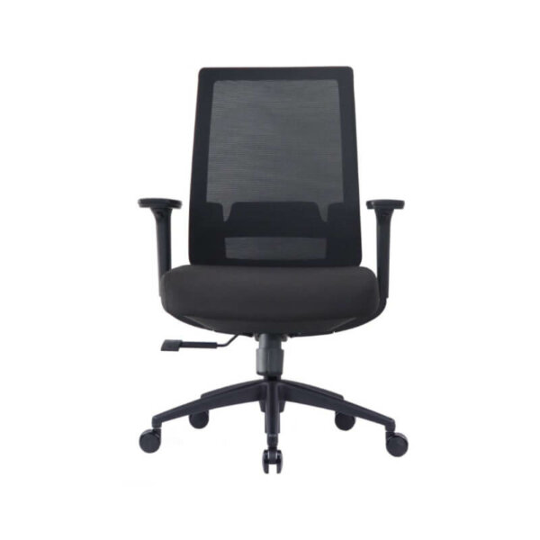 Icon Q1 Mesh Back Task Chair; Black Weight capacity: 350 lbs synchro-tilt mechanism height adjustable height adjustable arms depth + width adjustable arm pad tilt tilt tension tilt lock adjustable height lumbar limited lifetime warranty