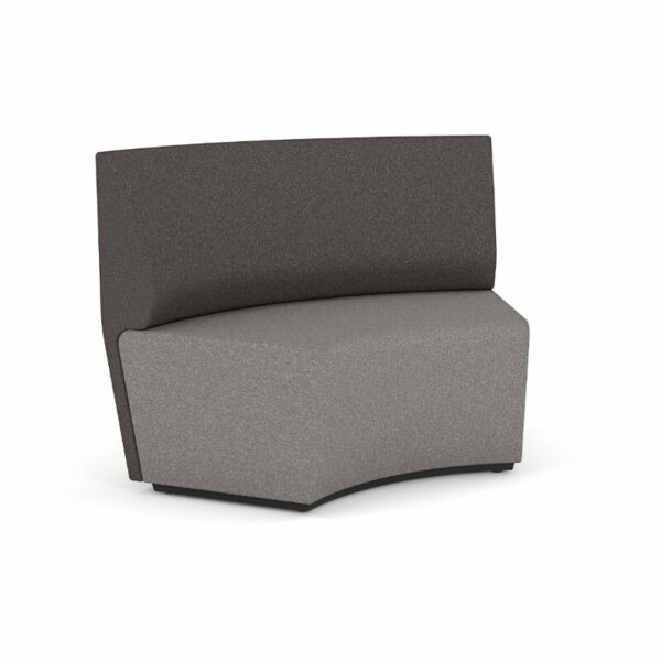 MotionOffice® Loop Modular Lounge  Standard motion felt, milled wool blend textile Levelling glides Ganging mechanism secures pieces in desired layout Modular design allows endless configurations and sizing