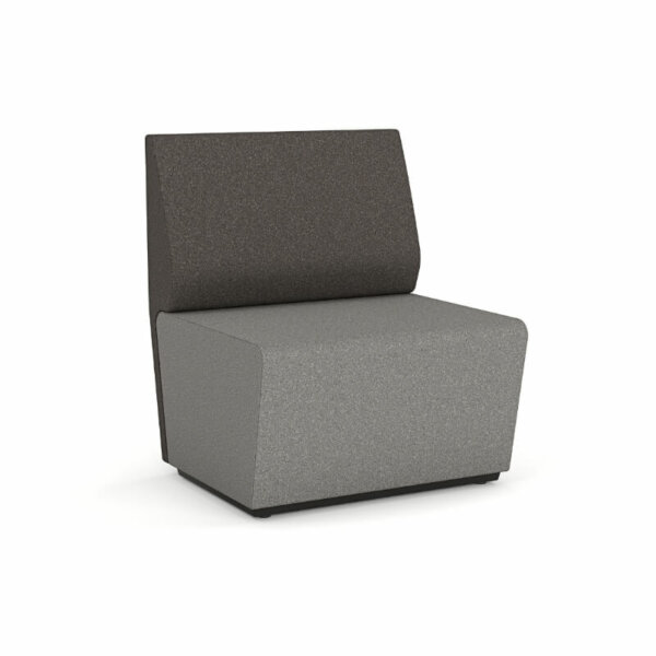 MotionOffice® Loop Modular Lounge  Standard motion felt, milled wool blend textile Levelling glides Ganging mechanism secures pieces in desired layout Modular design allows endless configurations and sizing