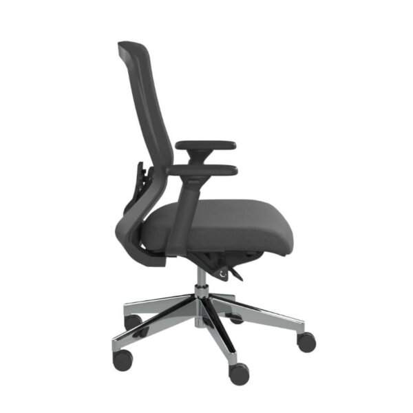 Workspace48 Compass task Chair; Black  Seat depth adjustment Pneumatic height adjustment Adjustable arms Breathable mesh back Seat back tension adjustment Heavy duty castors 10 year warranty