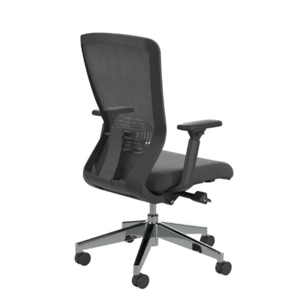 Workspace48 Compass task Chair; Black  Seat depth adjustment Pneumatic height adjustment Adjustable arms Breathable mesh back Seat back tension adjustment Heavy duty castors 10 year warranty