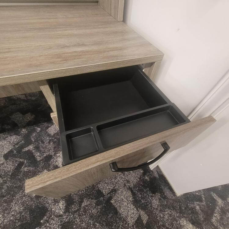 New IOF Straight Desk with Hutch - Image 3